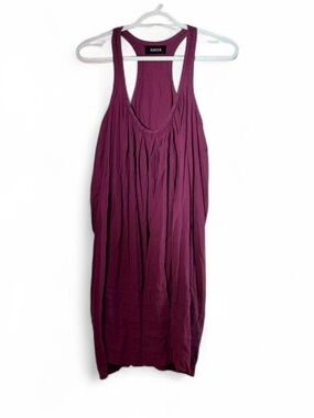 Sleeveless Midi Dress in Deep Plum